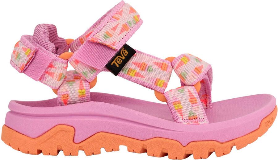 Teva sandalen met all over print roze oranje
