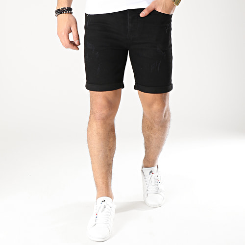 Short Jean LB054-B8 Noir