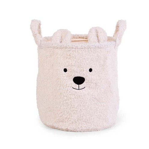 Panier Teddy 30x30x30 Ecru - CHILDHOME