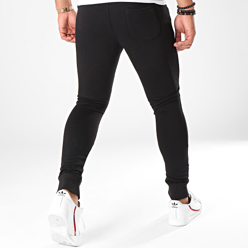 Pantalon Jogging Logo Noir Rouge
