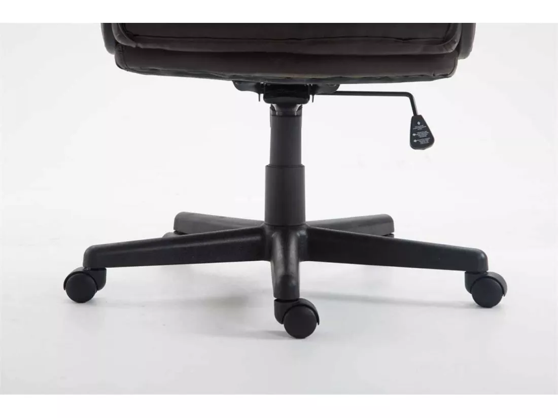Chaise de bureau - Similicuir & Noir - Marron - XL Sparta