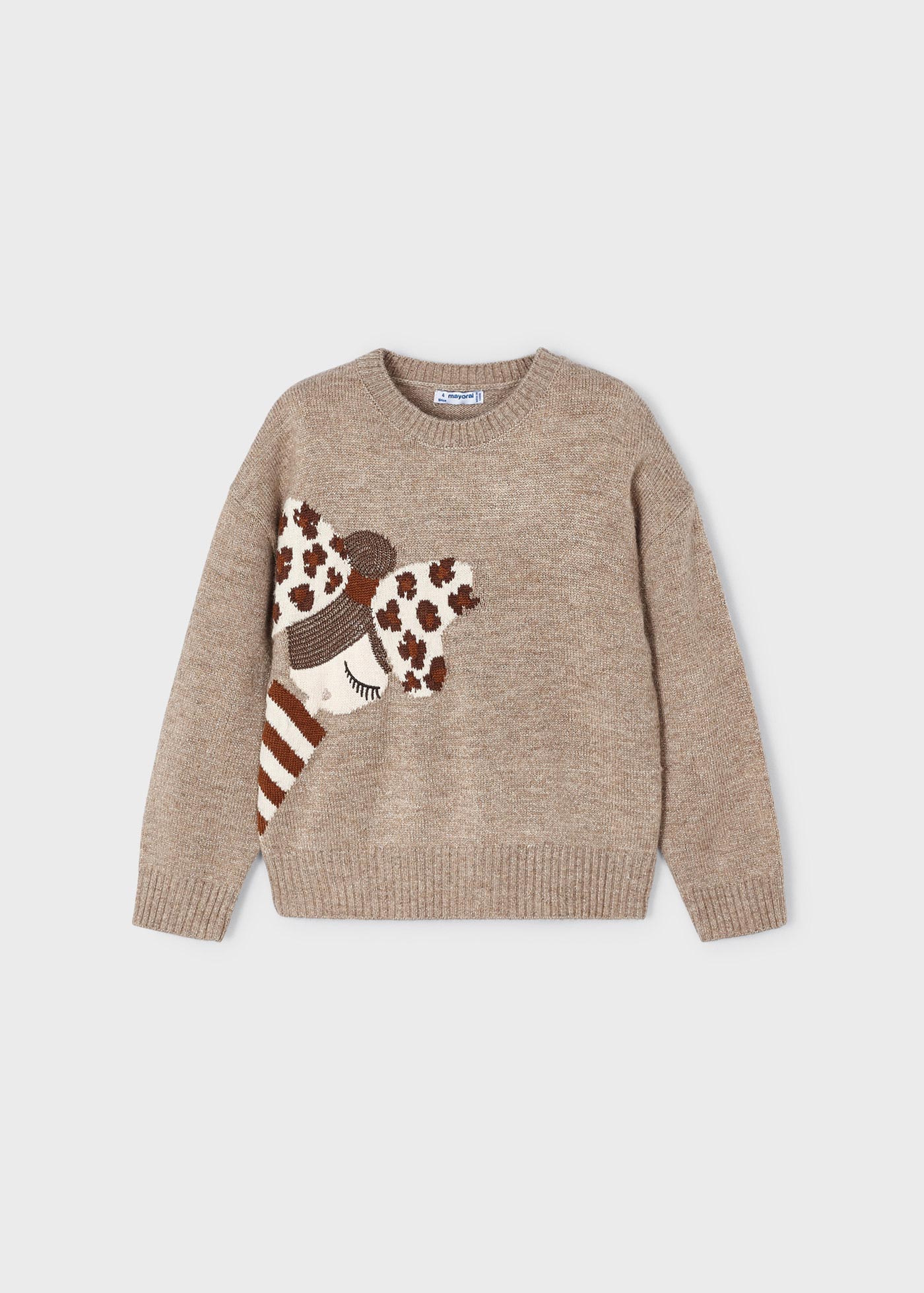 Camisa Intarsia para meninas