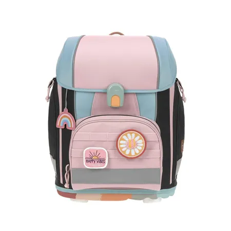 Lässig Schulranzen Set 7-teilig, Boxy Unique Rose Blue Black