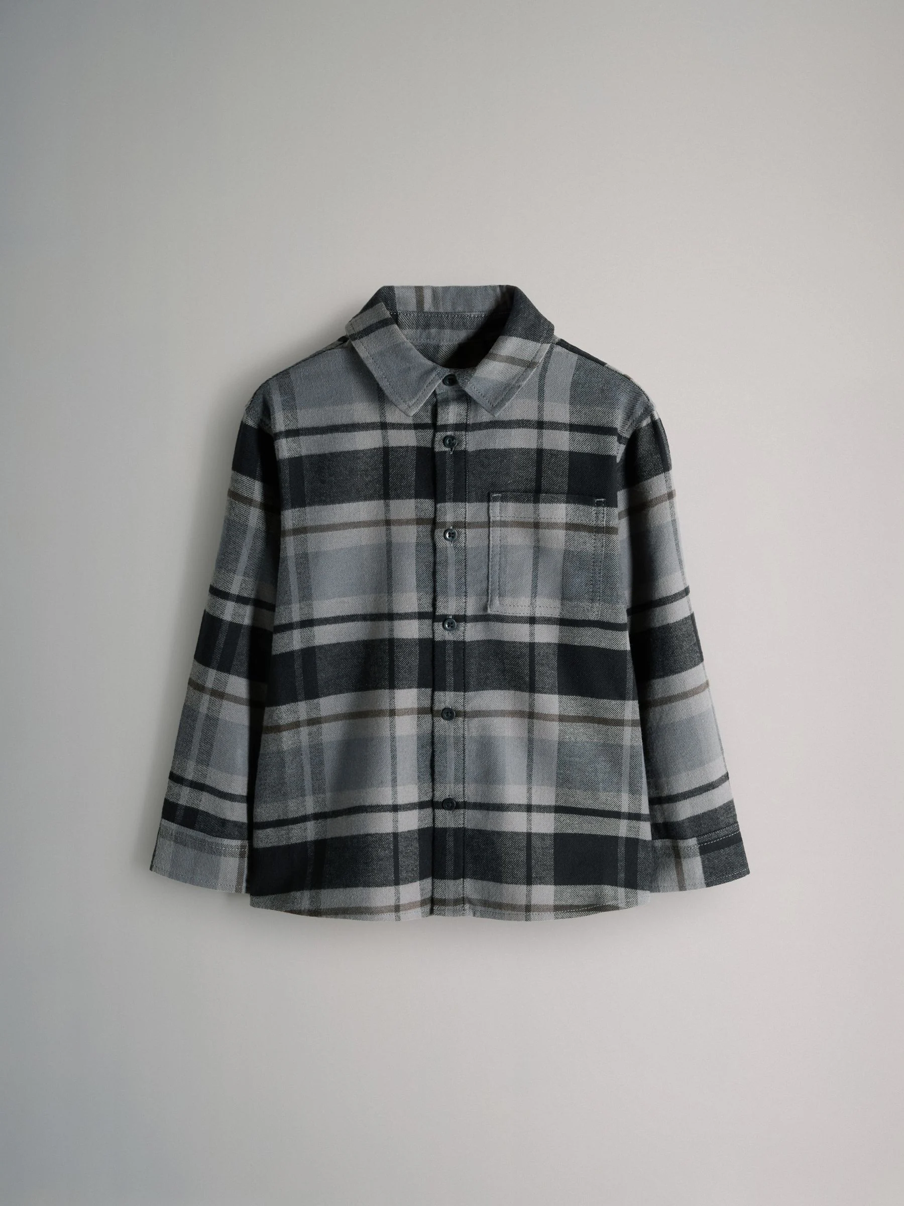 The Set 2 Pack Brushed Cotton Flannel Shirts