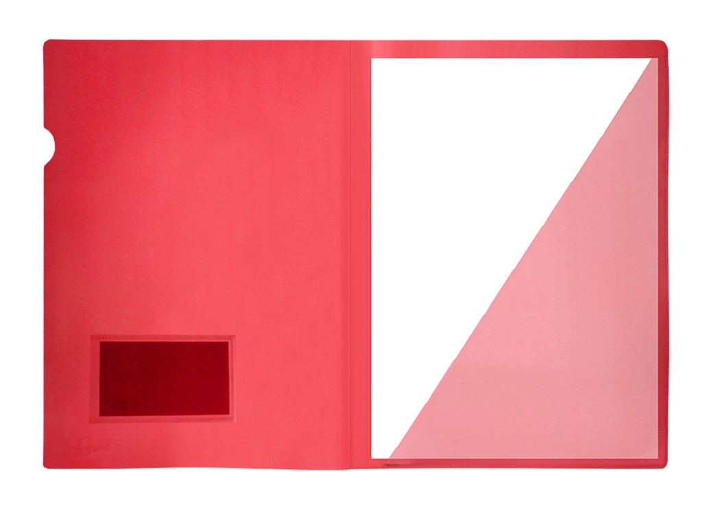 PASTA DOSSIER A4 POLIPROPILENO LIDERPAPEL VERMELHO TRANSLUCIDO