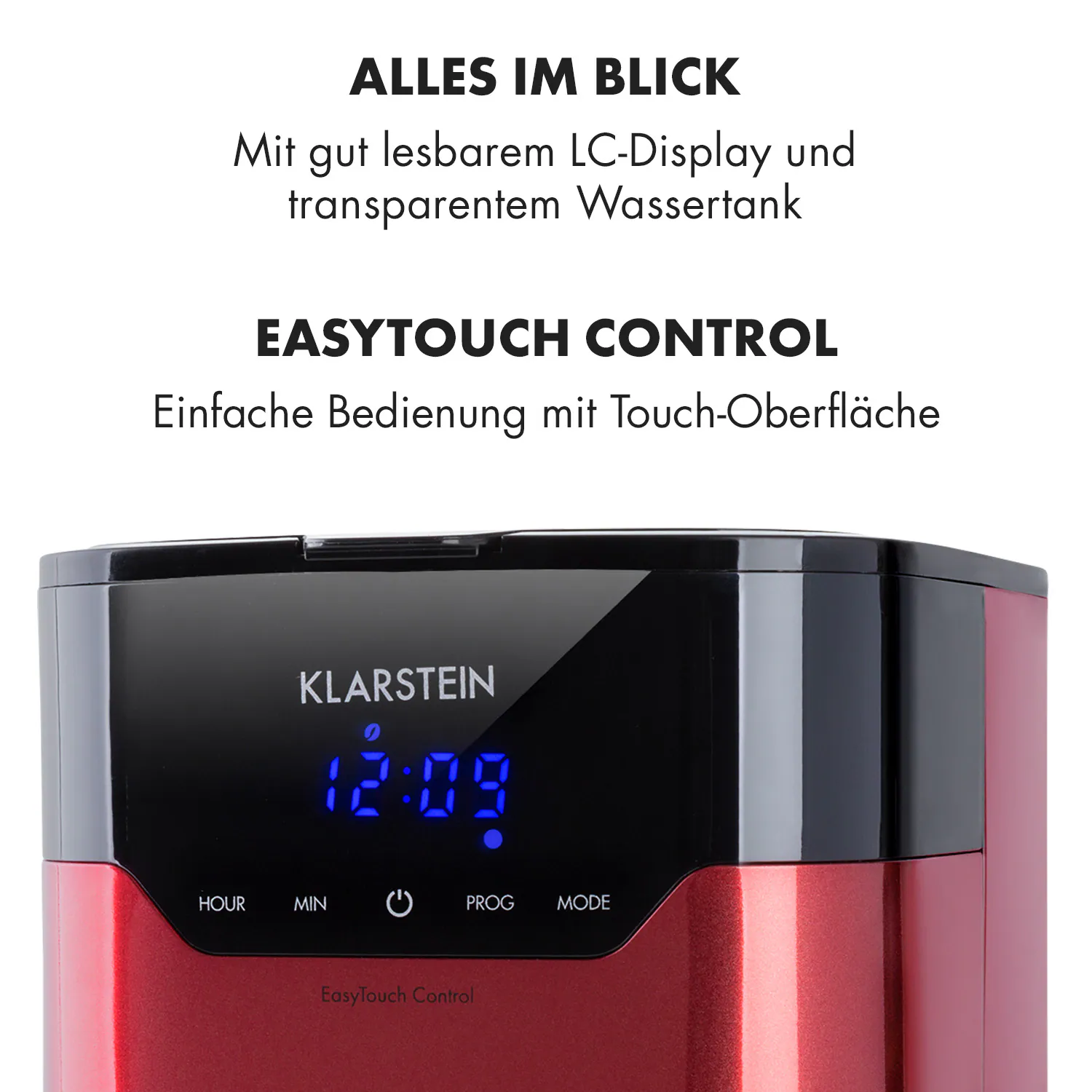 Kaffeemaschine Arabica 800W EasyTouch Control silber/schwarz