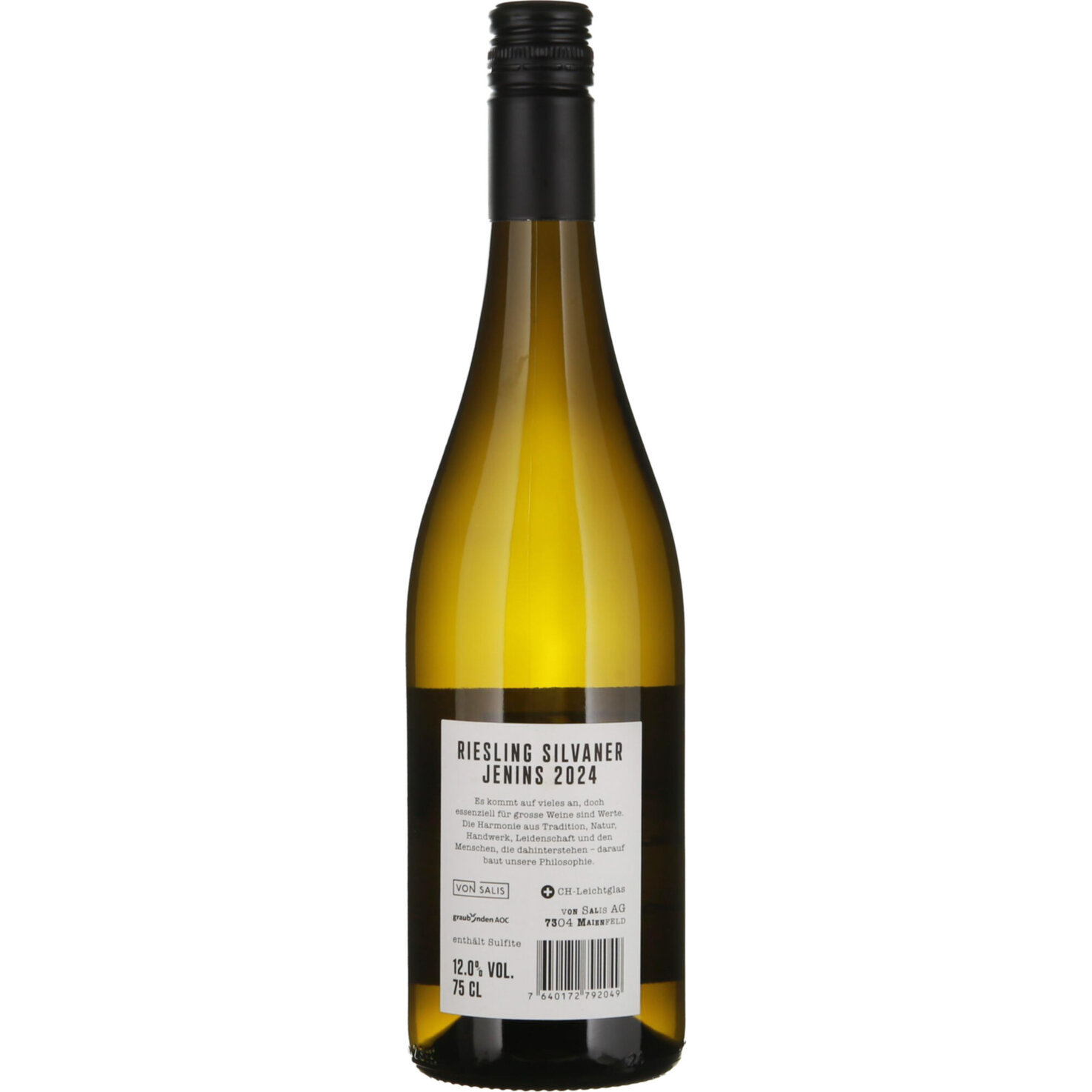 Graubünden AOC Riesling Silvaner Jeninser von Salis -75cl