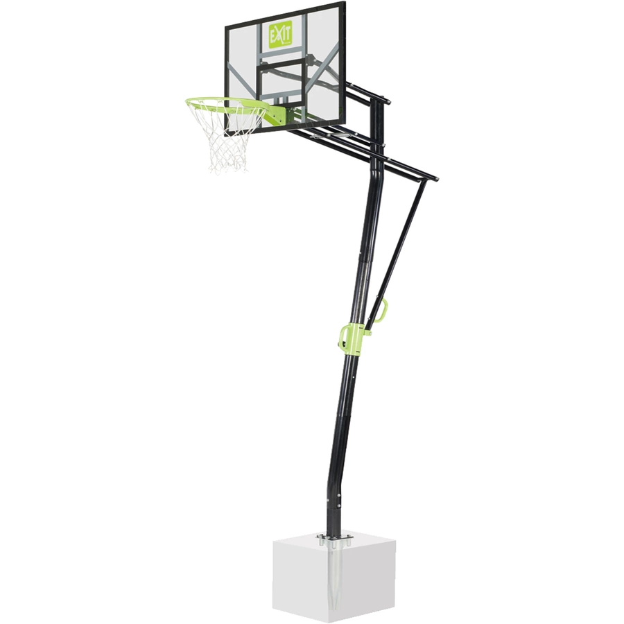 EXIT Galaxy Basketballkorb zur Bodenmontage mit Dunkring - grünschwarz