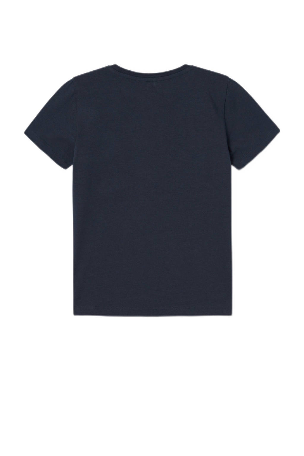 NAME IT T-shirt NKMMACAR NARUTO met printopdruk donkerblauw