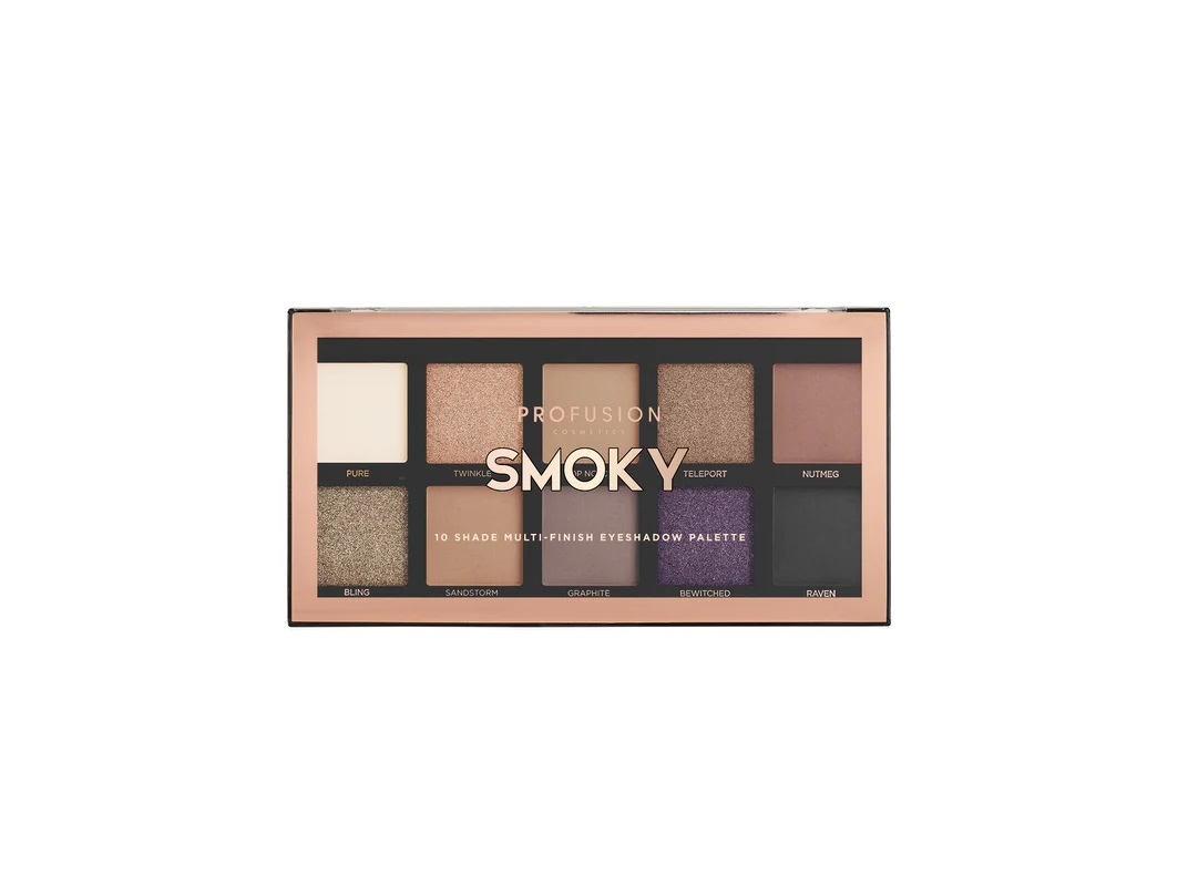 PALETE SOMBRAS PROFUSION SMOKY 10 CORES