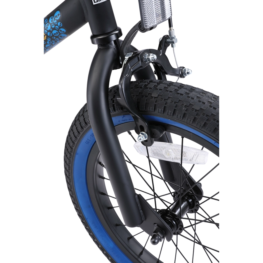 Bikestar Kinderrad 16 Zoll BMX schwarz, blau
