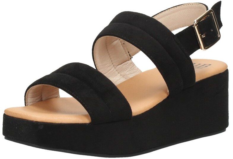 Sub55 Sandalen Hak zwart