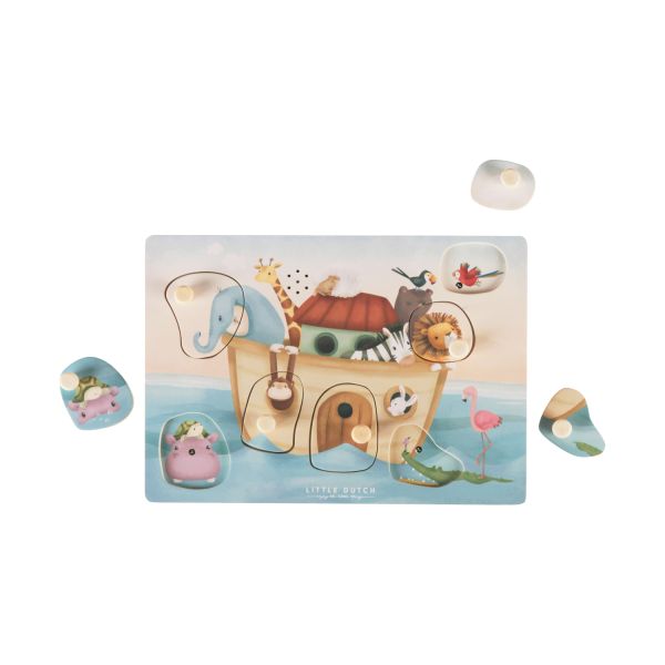 Little Dutch Ark van Noach Geluidenpuzzel