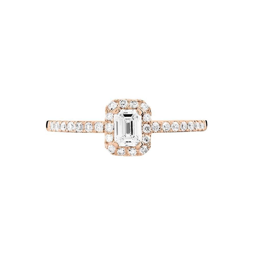 Bague Solitaire Barbara Or Rose Diamant