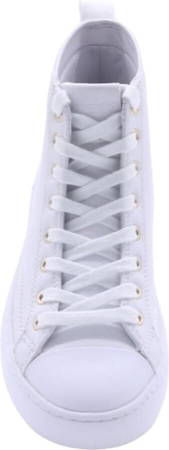 GUESS -- Invyte Hoge sneakers Leren Sneaker Dames Wit