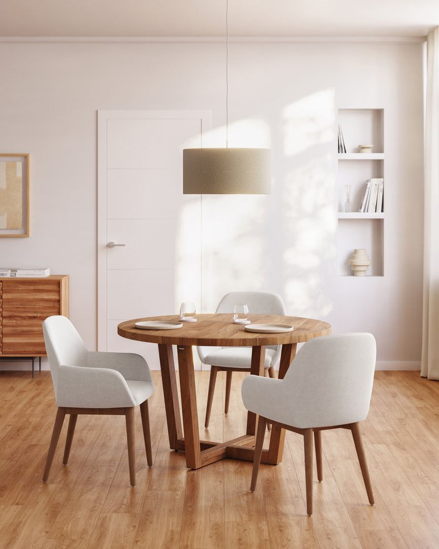 Kave Home   Konna Essenhout Eetkamerstoel