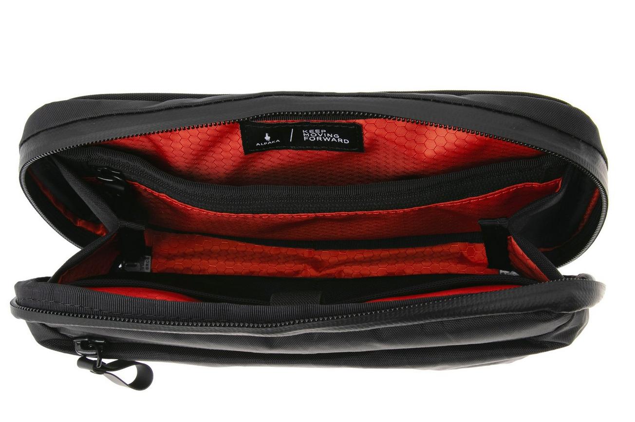 Alpaka Gear Elements Tech Case Mini AD010210106 Black X-Pac VX42, tech-organizer en crossbodytas