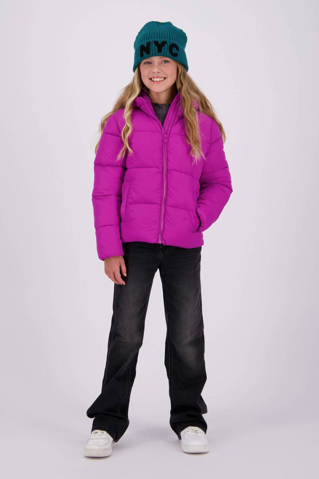 Vingino gewatteerde winterjas Tanna fel fuchsia