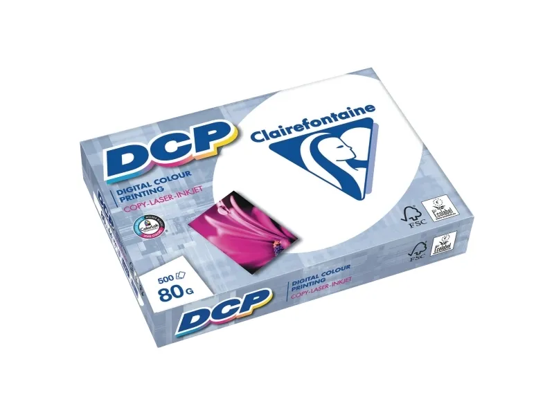 Papir til farveprint, Clairefontaine DCP, A4, 1800, 80 g, pakke a 500 ark