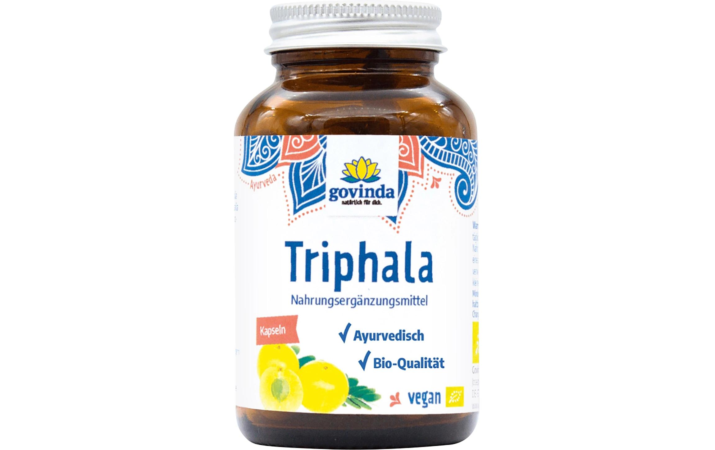 Triphala Kapseln 45 StückFördert das allgemeine Wohlbefinden und unterstützt die Verdauung