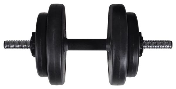 Kit de barre d'haltère et 2 haltères 60 5 kg fitness musculation 02_0000755