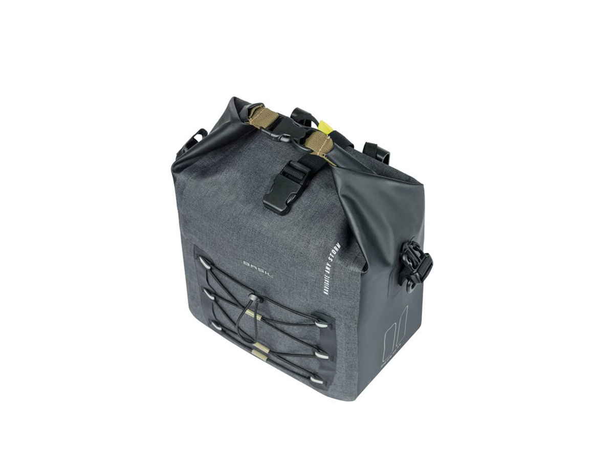 Basil Navigator Storm M 12-15 Liter enkele fietstas - Black