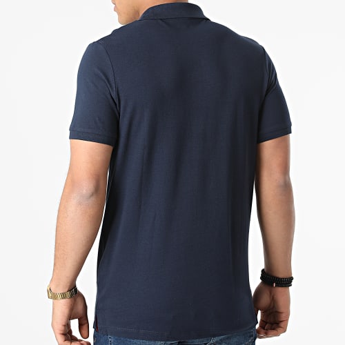 Polo Manches Courtes Leo Bleu Marine