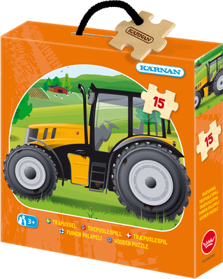 Kärnan Bokspuslespill Traktor 15 Brikker