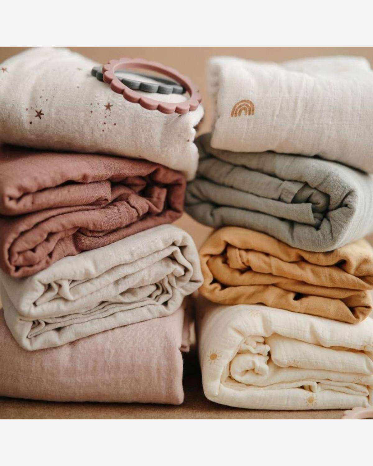 Swaddle – 100% Økologisk Musselin – 120x120cm