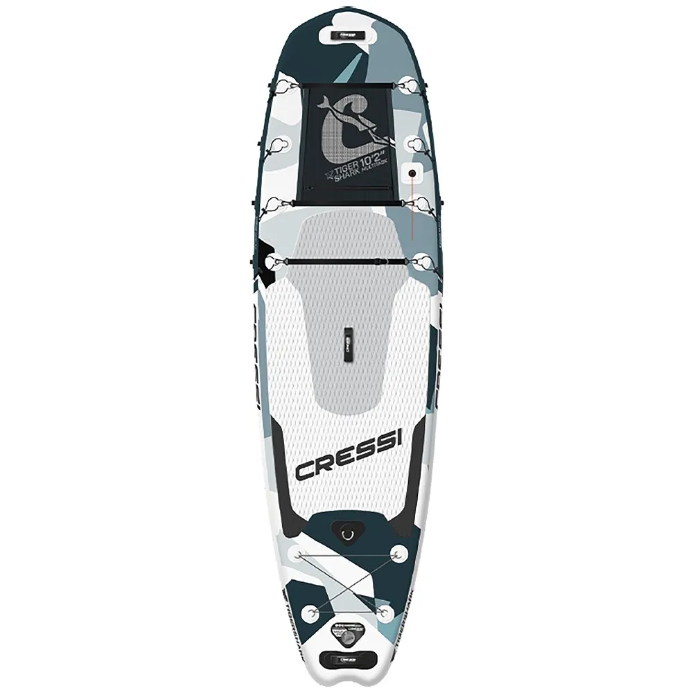 Cressi Tiger Shark 10´2´´ Aufblasbares Paddle-Surf-Set