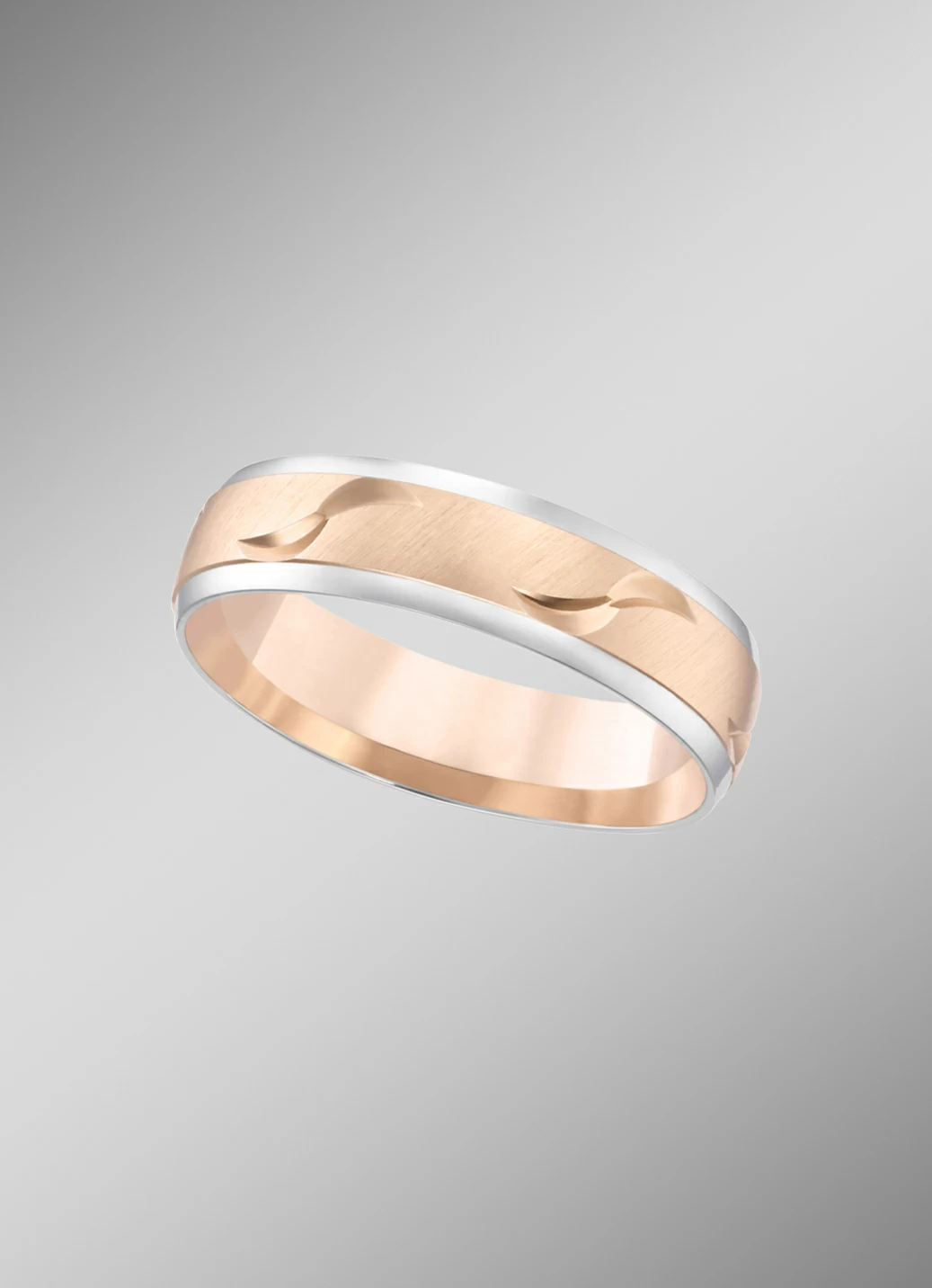 Schick in Bicolor: Beliebter Trauring in Roségold