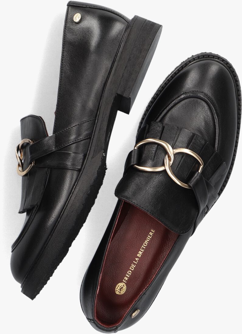 FRED DE LA BRETONIERE zwarte fred de la bretoniere loafers paris loafer