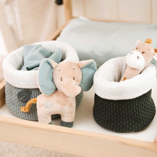 Luna & Axel Lot de 2 paniers décoratifs   Sauge/Vert foncé        de               Nattou