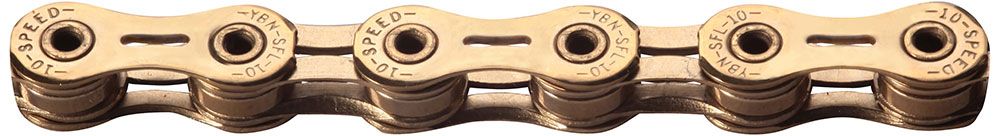 YBN SLA 101 TI-N Gold 10-fach Kette Hollow Pin kaufen | Bike-Discount