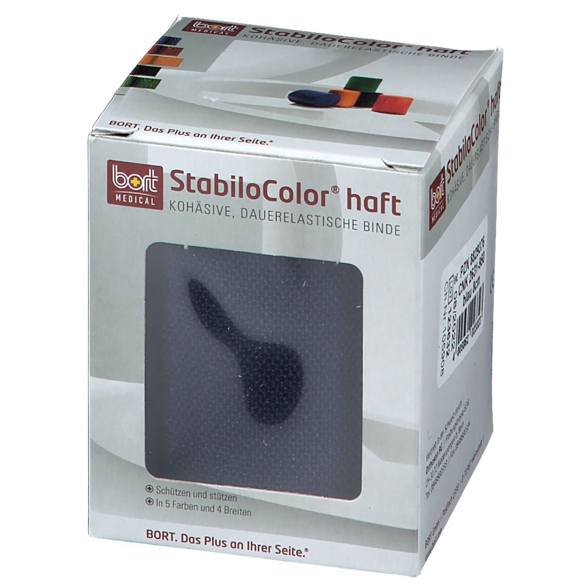 BORT StabiloColor® haft Binde 8 cm blau