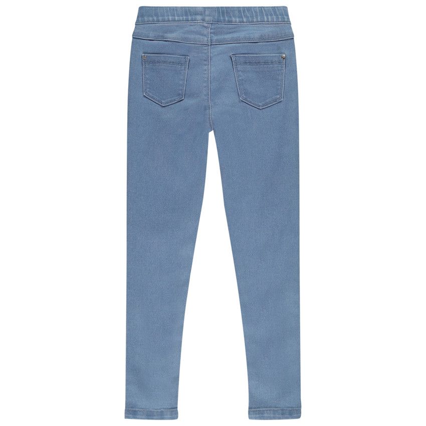 Jegging denim super stretch pour fille - Bleu