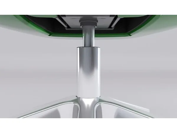 Thermaltake ARGENT E700 - Stol - ergonomisk - høj ryg - armstøtter - T-formet - vippe - drejeled - aluminiumlegering, perforeret læder, højdensistets støbt skum - sort, Oceanblå