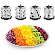 Mandoline Flash, 4 inserts, blanc/inox