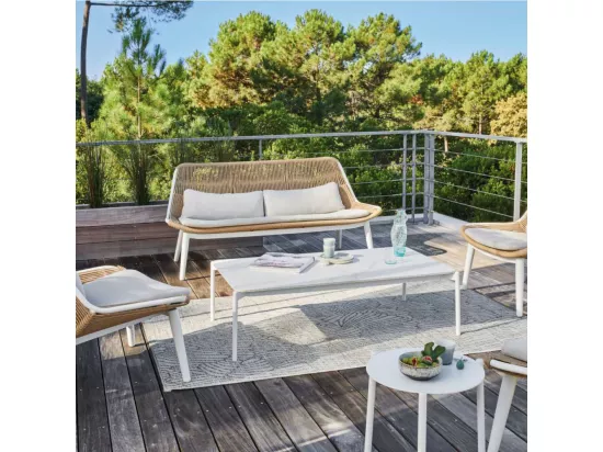 Table basse de jardin plateau céramique Ambiance
