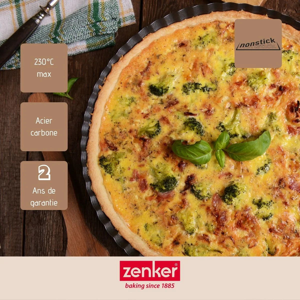 Plat à tartes 26 cm Zenker