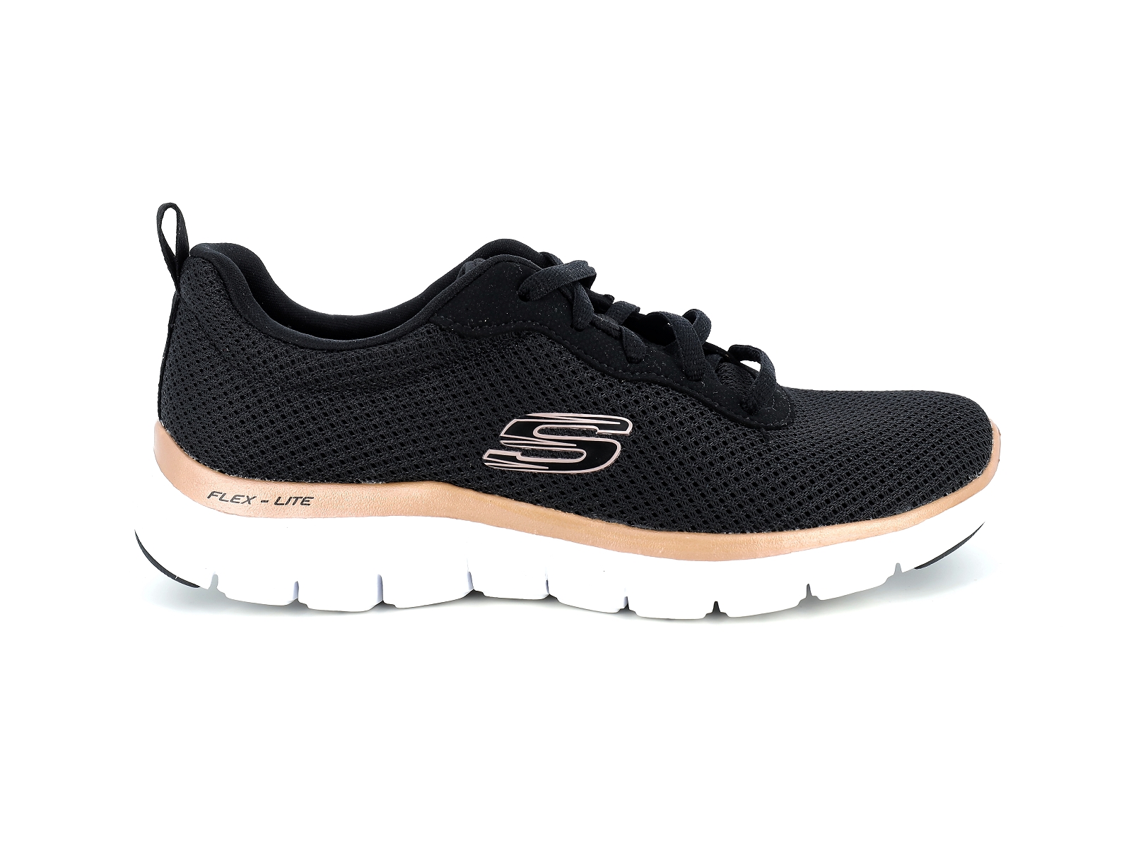 Skechers-FLEX APPEAL 4 0 BRILLANT Matières combinées Noir Bronze