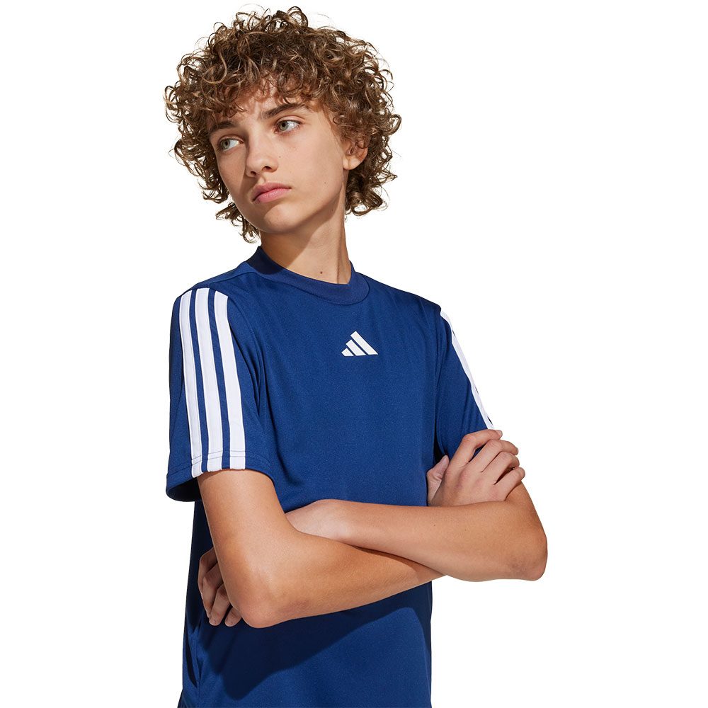 adidas Train Essentials 3-Streifen T-Shirt Kinder dark blue
