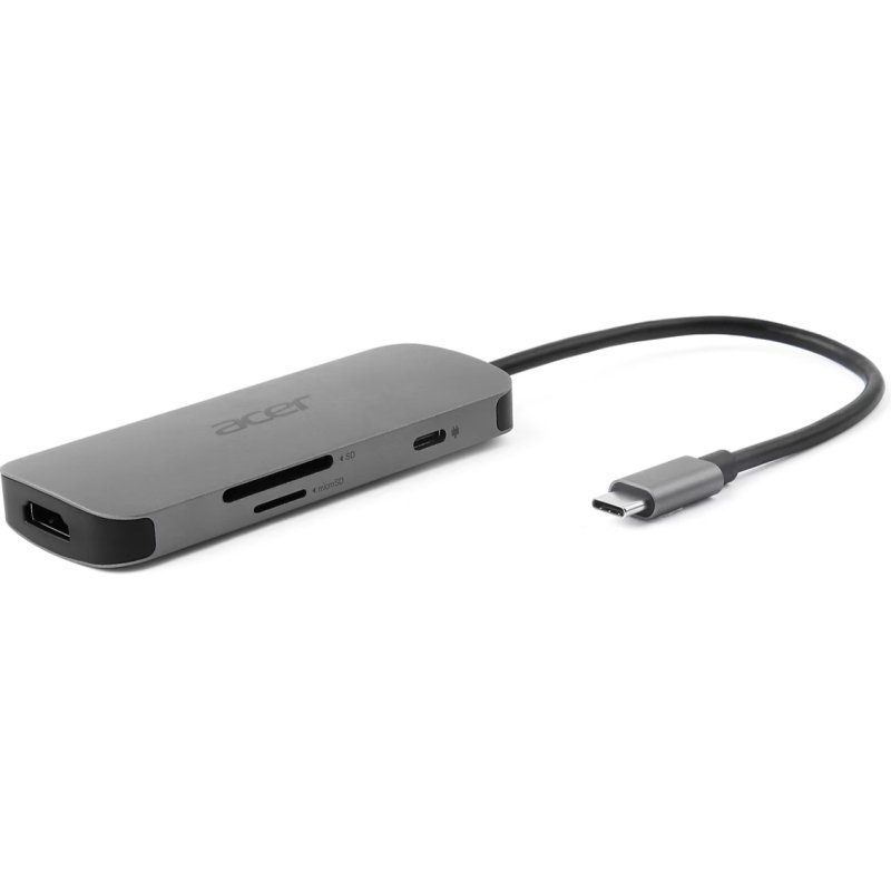 Acer 7in1 Type C Dongle Avec fil USB 3.2 Gen 1 (3.1 Gen 1) Type-C Argent