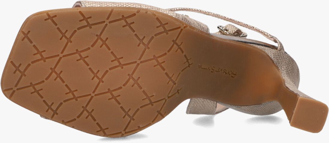 goudkleurig floris van bommel sandalen met hak sfw-90065 tami