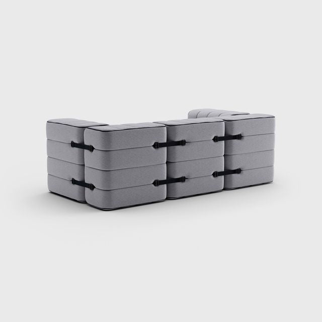 Curt-Set 7 - e.g. Flexibele 2-zitter - Jet - Grijs