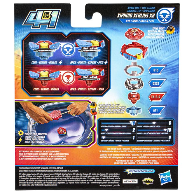 Beyblade Burst - Quad Strike - Xcalius Power Speed - Starter Pack