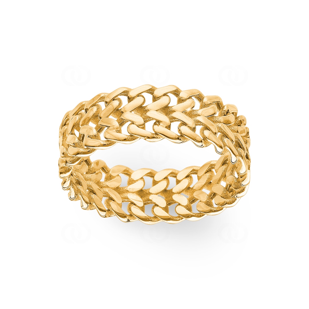 Panzerring 750/18 K Gelbgold