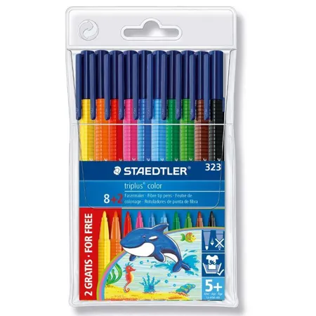 STAEDTLER® Fasermaler triplus color, 10 Stück im Etui