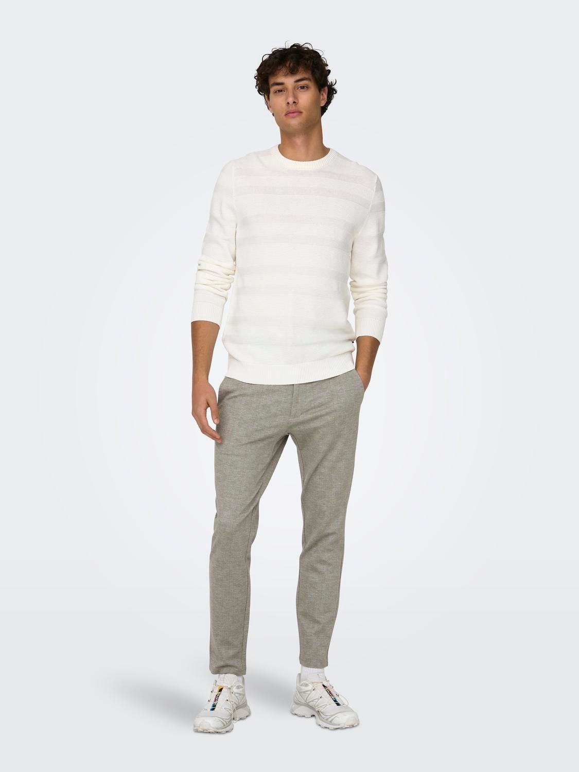 ONSMARK Slim Fit Hose Chinchilla