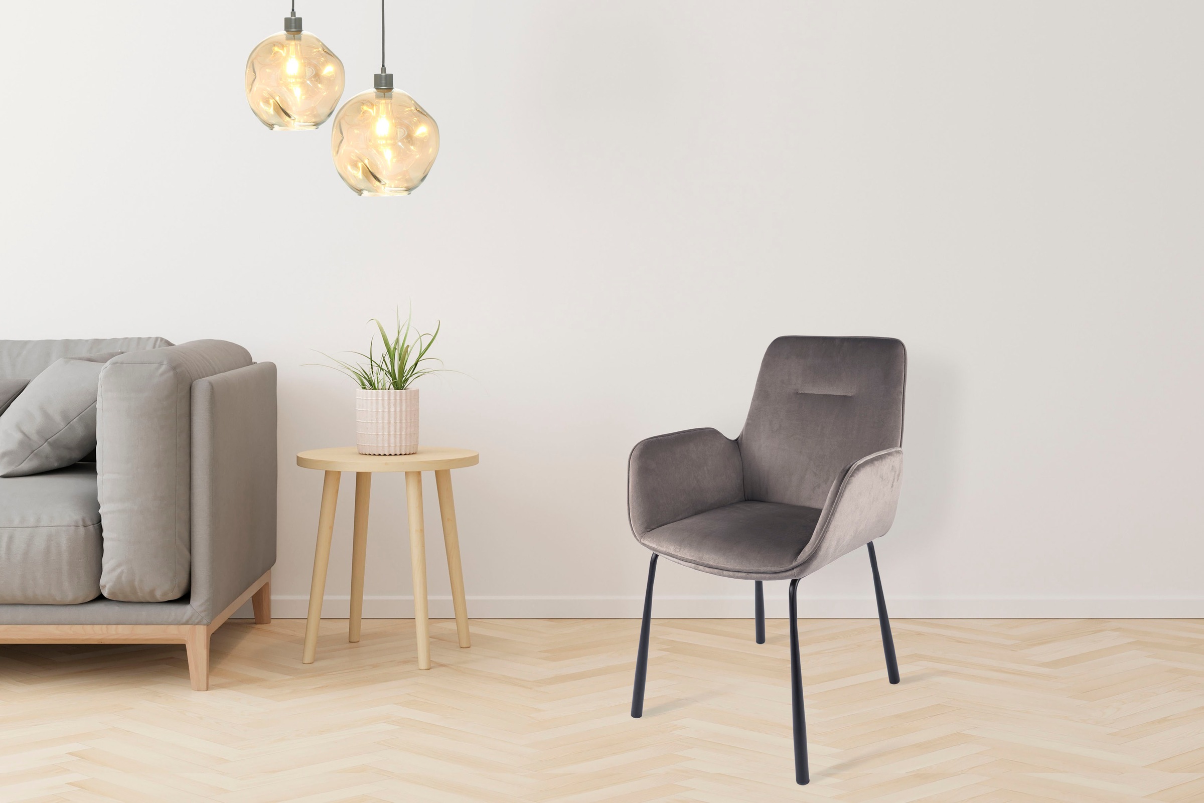 Kayoom Polsterstuhl »Stuhl Eliot 125, Retro-Stuhl,elegantes Design in schlichter Gestaltung« () 1 Stk.stilvoll, pflegeleicht, Rückenlehne mit stilvoller Ziernaht